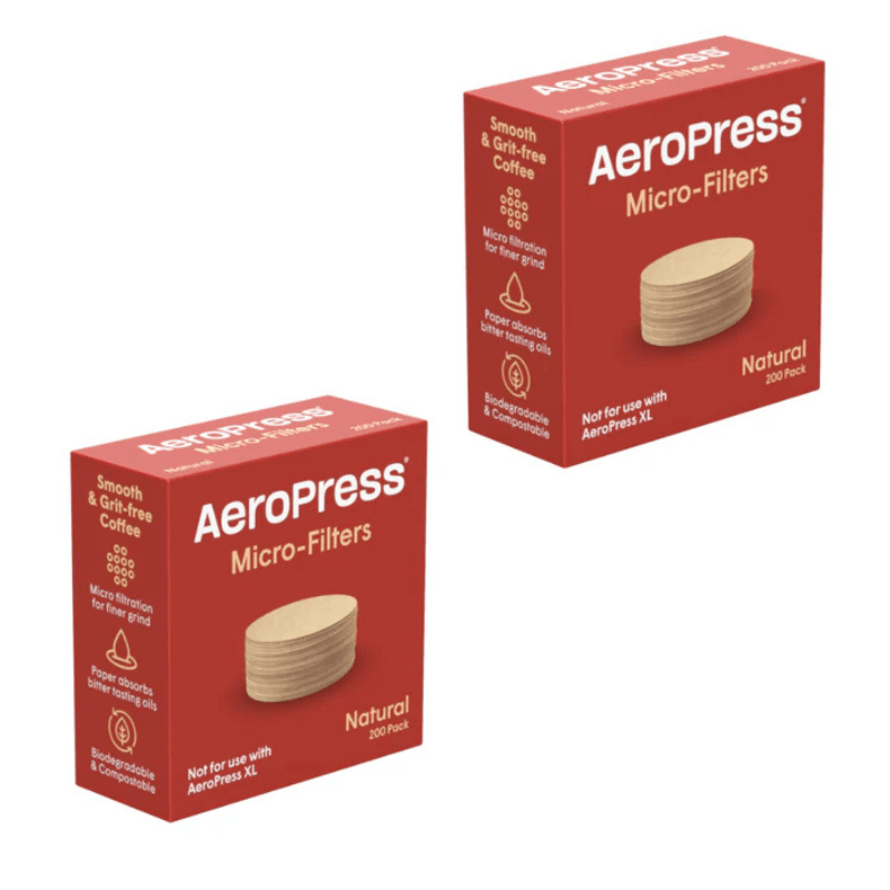 GotoPopupYYC - AeroPress Natural Paper Micro - filters Pack (200 Filters Box) - AP - 81NA12 - 2