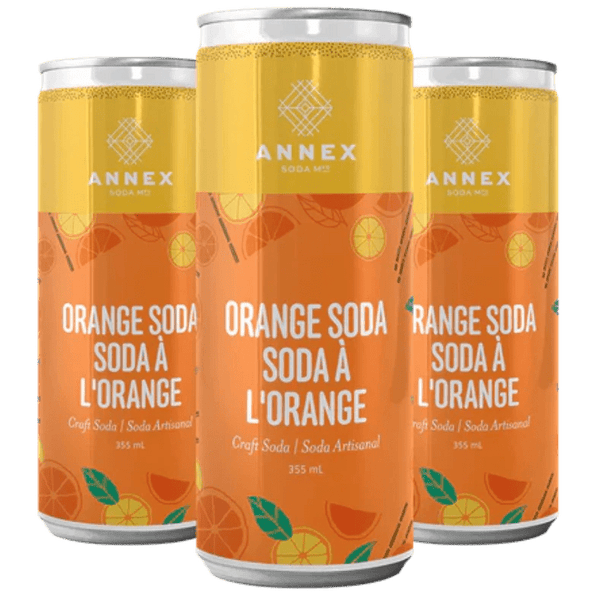 GotoPopupYYC - Annex Soda - Craft Soda - Orange Soda - 4x355ml - ANNEX - ORGSD - P4