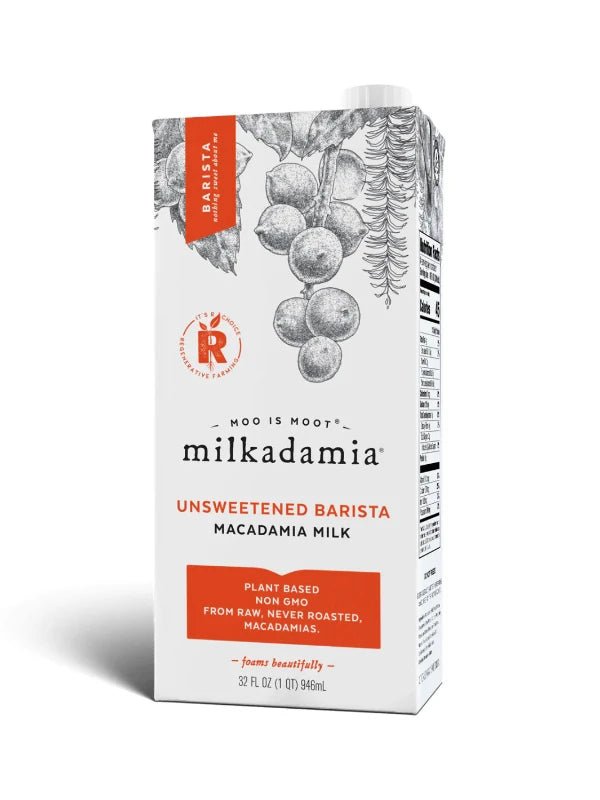 GotoPopupYYC - Milkadamia - Macadamia Milk Unsweetened - Barista - Case of 6 - MMKU - 0001