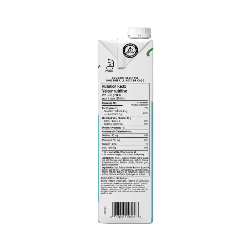 GotoPopupYYC - Pacific Foods - Coconut Milk - Barista Series - Case of 6 -PFCM6B