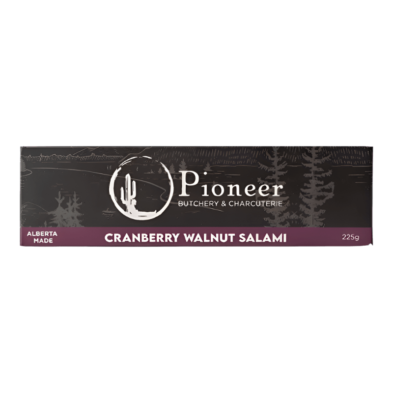 GotoPopupYYC - Pioneer Butchery - Salami - Cranberry Walnut - 225g - Pioneer - CRAN - WAL - SAL - 001