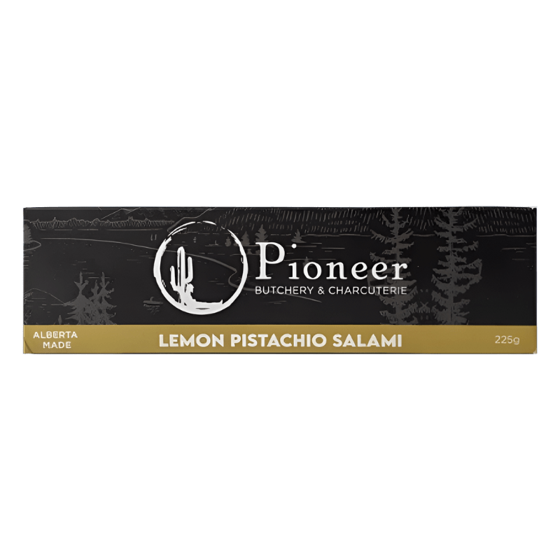 GotoPopupYYC - Pioneer Butchery - Salami - Lemon Pistachio - 225g - Pioneer - LP - SAL - 001