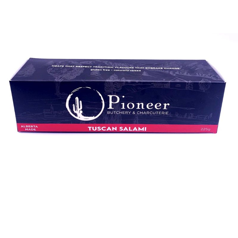 GotoPopupYYC - Pioneer Butchery - Salami - Tuscan - 225g - Pioneer - TuscSal - 0001