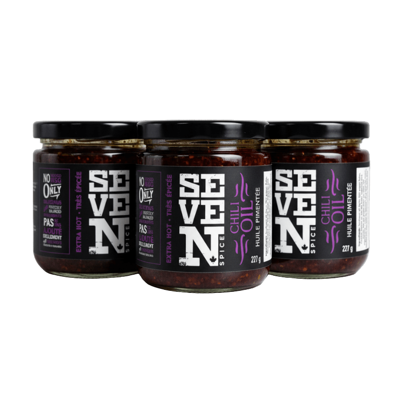 GotoPopupYYC - Seven Spice - Chili Oil - Extra Hot: Calgary's Fiery Flavour Bomb (227g) - sevnspice-coeh-0003M