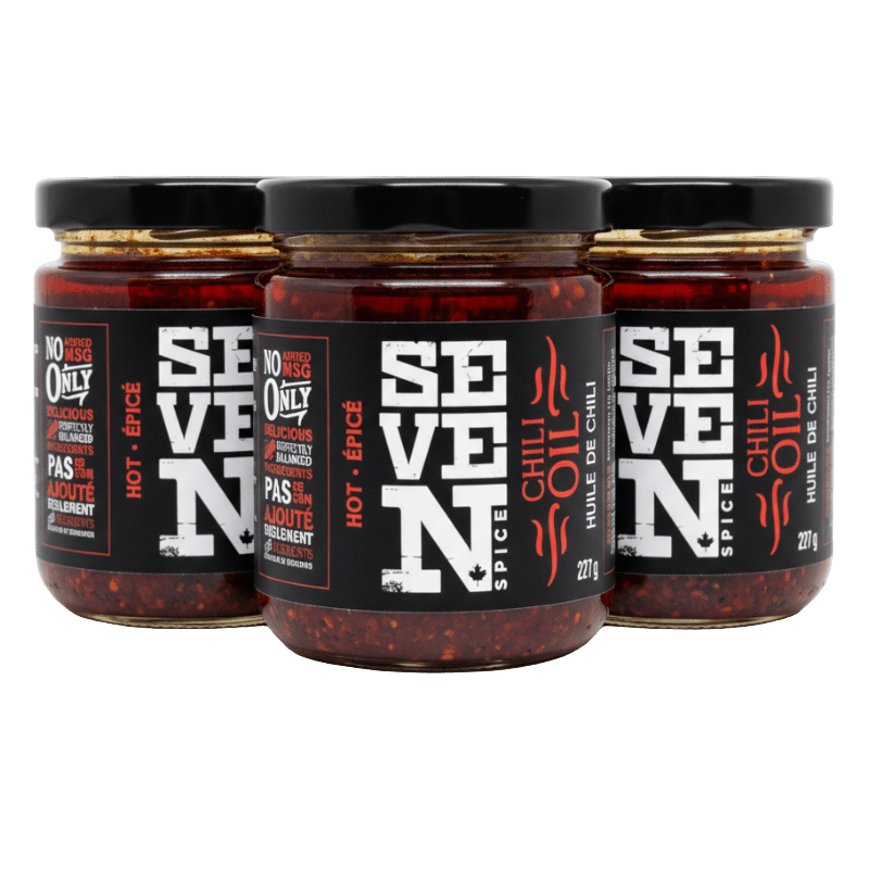 GotoPopupYYC - Seven Spice Chili Oil - Hot: Calgary's Perfect Kick of Heat (227g) - sevnspice-coh-0001M