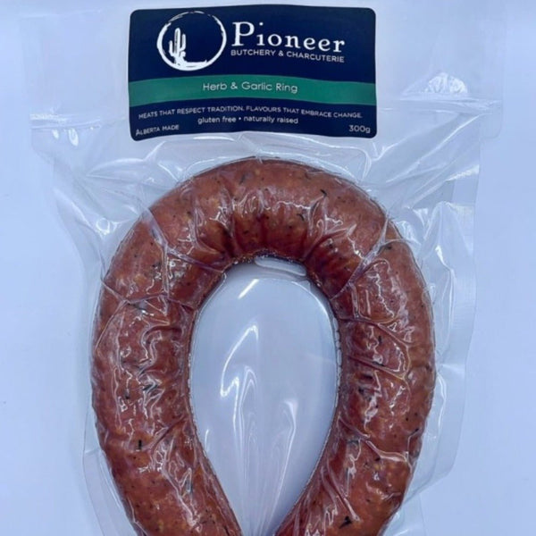 GotoPopupYYC - Pioneer Butchery - Herb and Garlic Ring - 300g -Pioneer-HGR-001