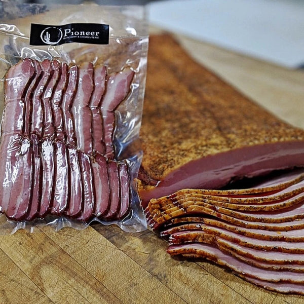 GotoPopupYYC - Pioneer Butchery - Smoked - Dry Cured Bacon - 300g -Pioneer-BCN-SMK-001