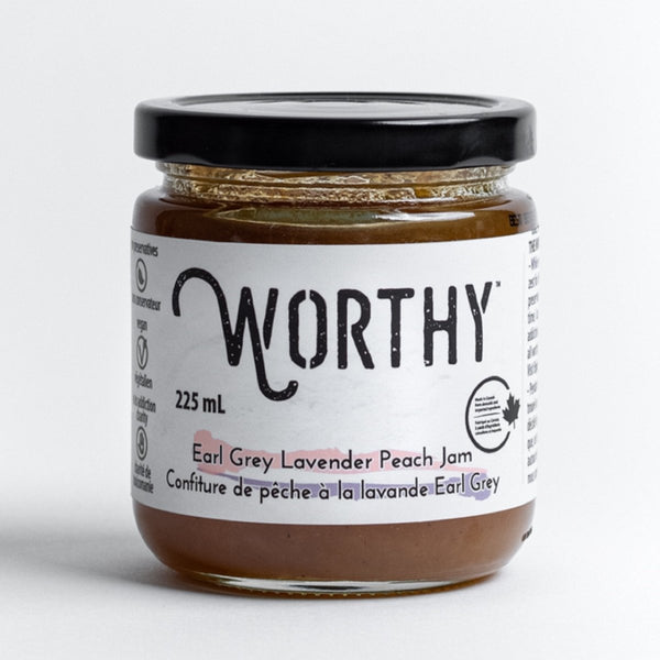 GotoPopupYYC - Worthy - Earl Grey Lavender Peach Jam - 225ml -WTH- EGLP-0001